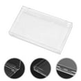 thumbnail image 3 of Unique Bargains 1 Pc Single Layer Rectangular Nail Storage Box Clear Plastic, 3 of 5