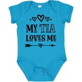 thumbnail image 3 of Inktastic My Tia Loves Me Childs Girls Baby Bodysuit, 3 of 5