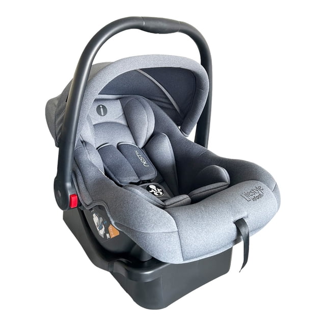 Autoasiento Porta Bebé Infanti NEST Color Gris Con Base Para Carro Grupo 0+