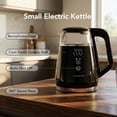 thumbnail image 4 of OVENTE 1L Small Electric Kettle with 5 Temperature Preset, Digital Display, 5Hr Keep Warm, Auto Shut-Off, Double-Wall Cool Touch Exterior, Borosilicate Glass,1500W BPA Free Water Boiler, Black KD95B, 4 of 8