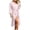 Pink, variant on Bovxnpu Womens Robes Bathrobes Weave Bathrobe with Belt Loose Casual Home Sleepwear