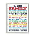 thumbnail image 1 of The Kids Room by Stupell In Our Family Rainbow Typog Framed Wall Art by Erica Billups, 1 of 7