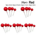 thumbnail image 1 of 20pcs Golden Ball Cake Topper Birthday Party Cupcake Topper for Cake Decor, 1 of 7