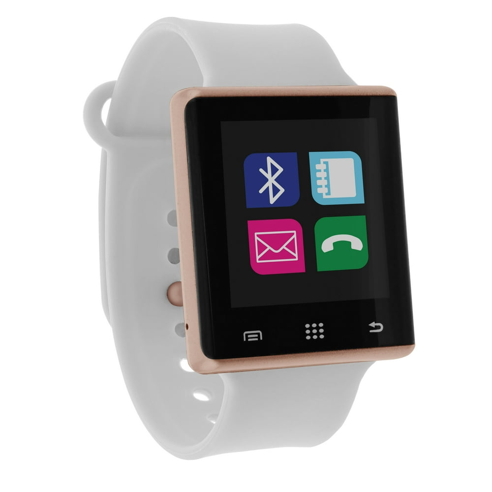 Bluetooth Smart watch phone and Fitness Activity Tracker Touch Screen Smart Wrist Watch - White