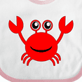 thumbnail image 4 of Inktastic Cute Red Crab Boys or Girls Baby Bib, 4 of 4