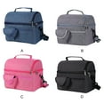 thumbnail image 4 of QualitChoice Insulated Lunch Bag Adult With Detachable Shoulder Strap Included Rational dark blue, 4 of 6