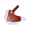 thumbnail image 3 of Hatchets Protective Case Waterproof Hatchets Sheath Leather Texture for Outdoor Camping with Leather Cover Secures Waist Carry, 3 of 8