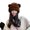Brown, variant on Mosey Women Winter Hat Cartoon Bear Ear Decor Thick Plush Pure Color Elastic Thick Warm Windpoof Soft Fuzzy Anti-slip Lady Beanie Cap