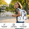 thumbnail image 4 of Yspwyqan Girls Backpack Set, Backpack Set for Girls Ages 8-15 with Lunch Box and Pencil Case, Cute Penguin Multiple Pockets Laptop Bags for Middle High School, 4 of 7