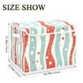 thumbnail image 5 of Yayeee Collapsible Cube Storage Bin with Lid Fabric Closet Decorative Basket with Handles, Light Blue Pattern, 5 of 7