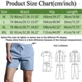 thumbnail image 3 of JLFKNG Mens Summer Shorts Simple Solid Color Soft Cotton Adjustable Waist Tie Cool Breathable Thigh Length Shorts With Pockets Suitable For Beach, Outdoor Sports, 3 of 7