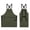 Army Green, variant on UNIWELL Canvas Cooking Apron for Kitchen Baking Grilling BBQ, Adjustable Cross Back Apron with Pockets for Chef Bartender Barber Artist Gardener Black