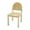 Cream Handmade Art Deco Geometric Square S/2 18"W, 34"H, variant on DecMode Wood Handmade Art Deco Lounge Chair with Woven Banana Leaf Seat, Cream, Set of 2