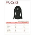 thumbnail image 6 of Made by Johnny Women's Pop of Color Anorak Parka Jacket M OLIVE, 6 of 6