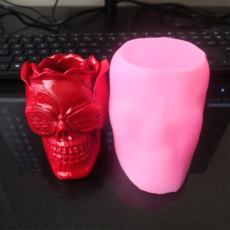 Flower Epoxy Resin Mold for Head Ashtray Silicone Mould DIY Crafts M
