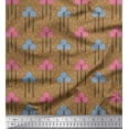 thumbnail image 1 of Soimoi polyester Crepe Fabric Leaves & Floral Artistic Decor Fabric Printed Yard 52 Inch Wide, 1 of 5