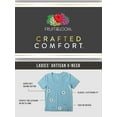 thumbnail image 5 of Fruit of the Loom Women's Crafted Comfort Artisan V-Neck T-Shirt, 5 of 6