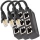 thumbnail image 2 of Adaptador LAN Conexión Eficiente NetDiverge 3Pzas Divisor RJ45 1-3 Hasta 100Mbps Interior Negro Plástico y Metal., 2 of 2