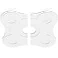thumbnail image 2 of 30"OD x 6"ID x 10 1/2"C x 1"P Luna Architectural Grade PVC Contemporary Ceiling Medallion, Two Piece, 2 of 4