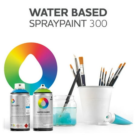 MONTANA COLORS SPAIN EX019W0105M WATER BASED SPRAY 300ML AZO ORANGE LIGHT/TANGERINE RV105