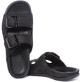 thumbnail image 4 of Strive Largo Women's Leather Sandal With Two Adjustable Buckle Straps In Black Size 7.5/8, 4 of 6