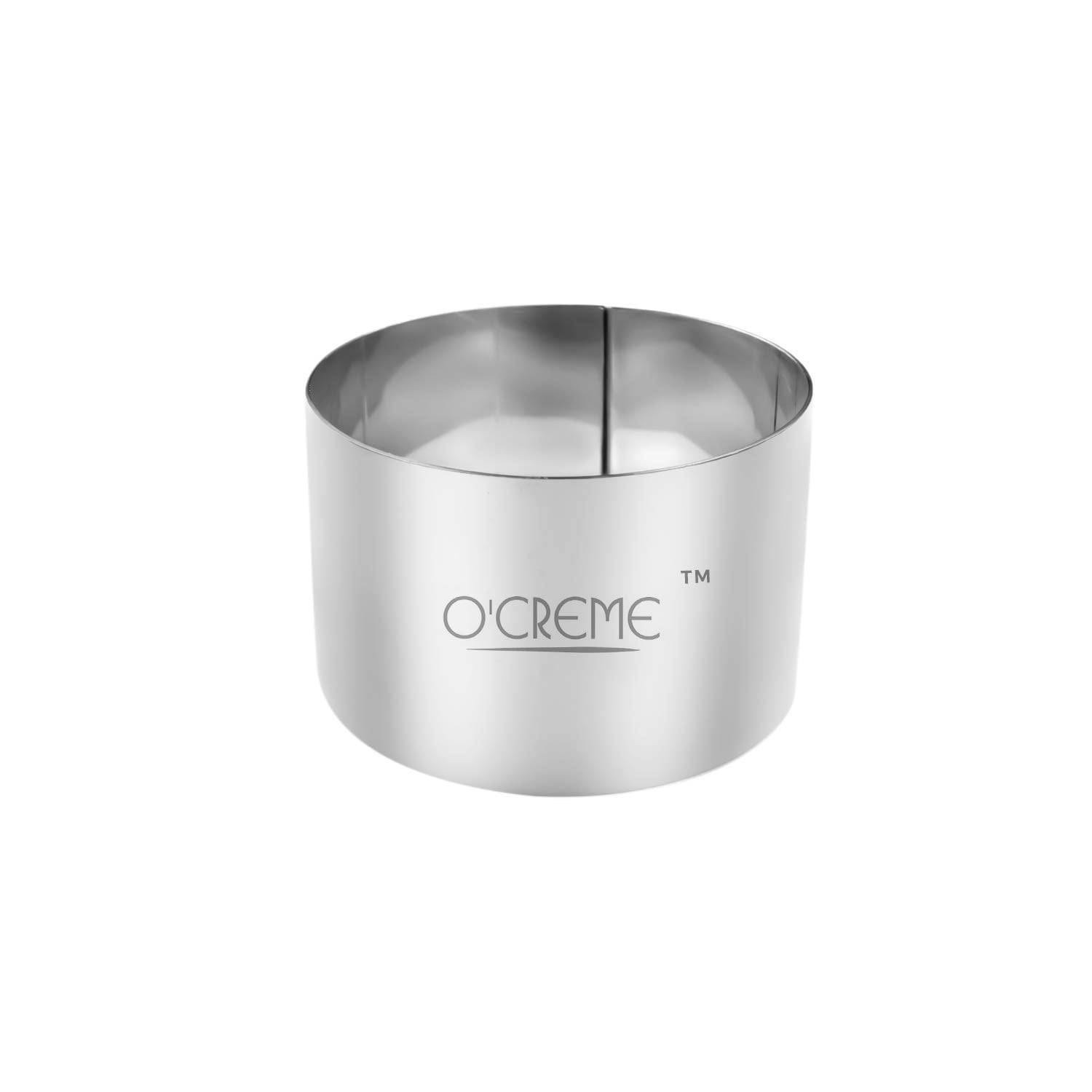 O'Creme Cake Ring Sturdy Stainless Steel Round Pastry Ring 31/8 Inch