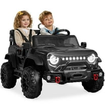 Best Choice Products Kids 24V 2-Seater Electric Ride-On Car Truck w/ Parent Control, Bluetooth, LED Lights - Black