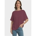 thumbnail image 2 of Women's Casual Short Sleeve T-Shirt, Crew Neck Basic Tee, Soft Comfortable Everyday Top, 2 of 6