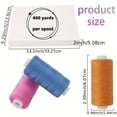 thumbnail image 3 of HLONK 80 Color Sewing Thread Set  Polyester  400 Yards Per Spool  Colorful Sewing Thread Set  Multi-color Mixed Pack  Portable Home Kit For Hand Sewing And Sewing Machine Use  Suitable Fo, 3 of 6