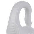 thumbnail image 4 of Ceramic Baby Elephant Figurine with Raised Trunk, White, 4 of 5