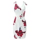 thumbnail image 5 of Minivestido HUOGUO para mujer, estampado sexy, cuello en V profundo, espaguetis, 5 of 5