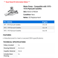 thumbnail image 2 of Water Pump - Compatible with 1970 - 1974 Plymouth Satellite 1971 1972 1973, 2 of 2