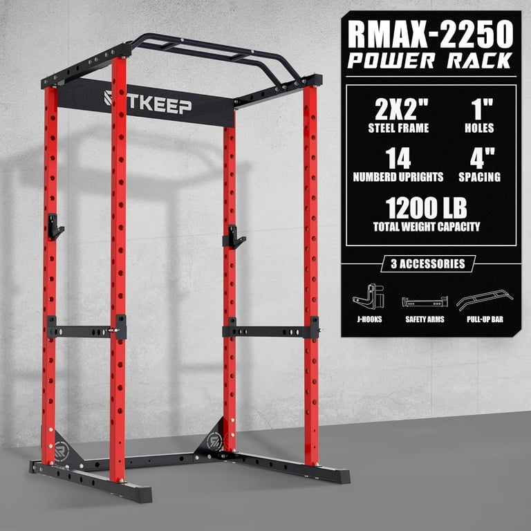 RitKeep Fitness RMAX 2250 Squat Power Rack with Incline Bench