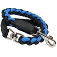 thumbnail image 3 of Dogs My Love 1" Wide Braided Rope Short Leash 32" Long Large (Black/Blue), 3 of 3