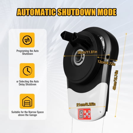 800N Automatic Garage Roll Up Roller Door Opener Motor with Remote Control 24V DC 100W