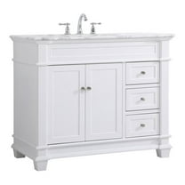 42 inch Single Bathroom Vanity set in White