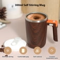 thumbnail image 2 of 300ml Self Stirring Mug Temperature Heating Magnetic Coffee Mixing Cup with Lid Rechargeable 304 Stainless Steel Liner Waterproof Coffee Tea Milk Coco Smart Thermal Mixer Cups for Office School Gym, 2 of 9