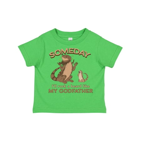 

Inktastic Someday I ll Rock a Beard Like My Godfather-Bearded Dragons Gift Toddler Boy or Toddler Girl T-Shirt