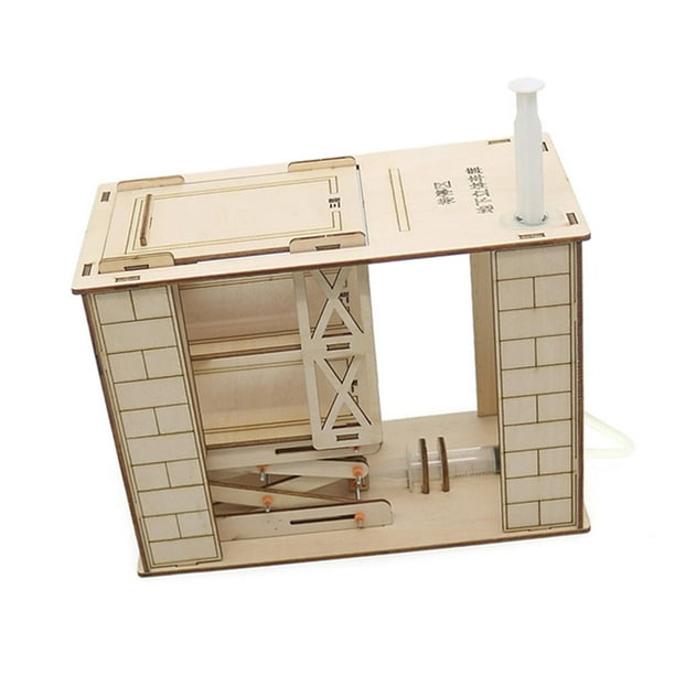 Proyectos de enseñanza de varilla de garaje de madera DIY, conjunto de experimentos científicos de juguete de montaje 3D, proyecto de varilla de garaj