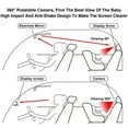 thumbnail image 6 of Staron under $5! 4.3'' HD Car Mirror with Night Vision, Baby Rear Seat Monitor with Wide Angle View, Child Observation Mirror for Vehicle Safety, 6 of 7