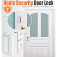thumbnail image 6 of Anti-Kick Door Lock Reinforcement, 800lbs Security Latch for Home Front Doors, Child Proof Aluminum Safety Lock Protector,1 Pack,Black, 6 of 11