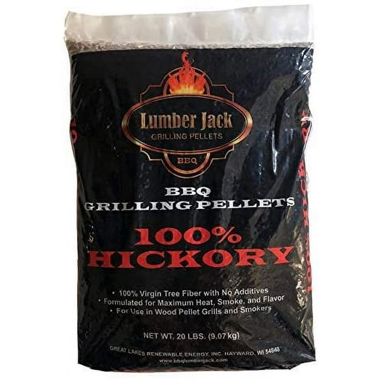 Lumber Jack 100 Pure Hickory Wood Smoker BBQ Grilling Pellets for Hardwood Cooking Walmart