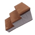 thumbnail image 1 of 3 Tiers Dog Steps, Foldable Pet Stairs Robust Anti Slip Pad High Durability 60cm Height  for High Bed Couch, 1 of 7
