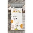 thumbnail image 3 of Ambesonne Garden Quilted Bedspread Set 2 Pcs, Umbelifers Petals, Twin Size, Marigold Yellow, 3 of 3