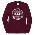 thumbnail image 2 of Wild Bobby,Dad Man Myth Legend Funny Dad Uncle Papa Granpa Dad Gift, Father's Day, Men Long Sleeve Shirt, Maroon, Medium, 2 of 3