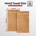 thumbnail image 6 of Infinitee Xclusives Premium Hand Towels - 100% Cotton - Sand Hand Towels | 16x28 Inch | Pack of 6, 6 of 8