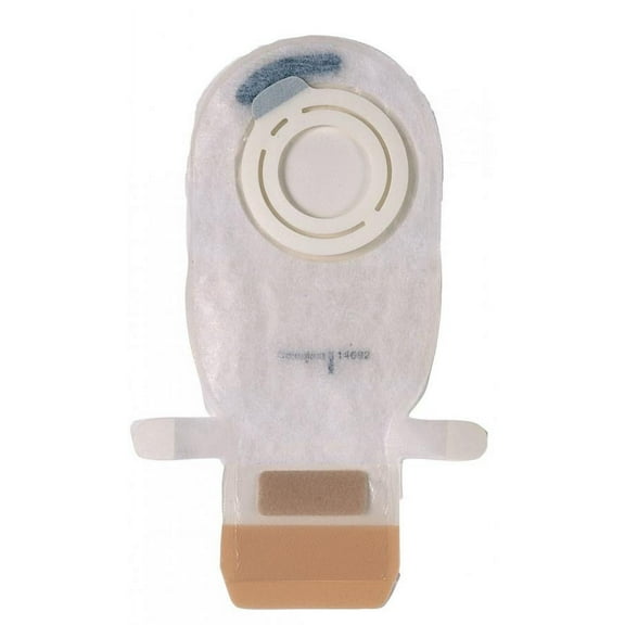 Assura AC EasiClose Ostomy Pouch, Two-Piece System, 1 Inch Stoma, Transparent, 10 Count