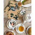 thumbnail image 4 of Blueberry Spring Leaves Kitchen Dish Towels for Drying Dishes Set of 4, Brown Botanical Branches Waffle Weave Microfiber Hand Tea Bathroom Towels Quick Dry & Absorbent Towel 15.7x23.6, 4 of 7