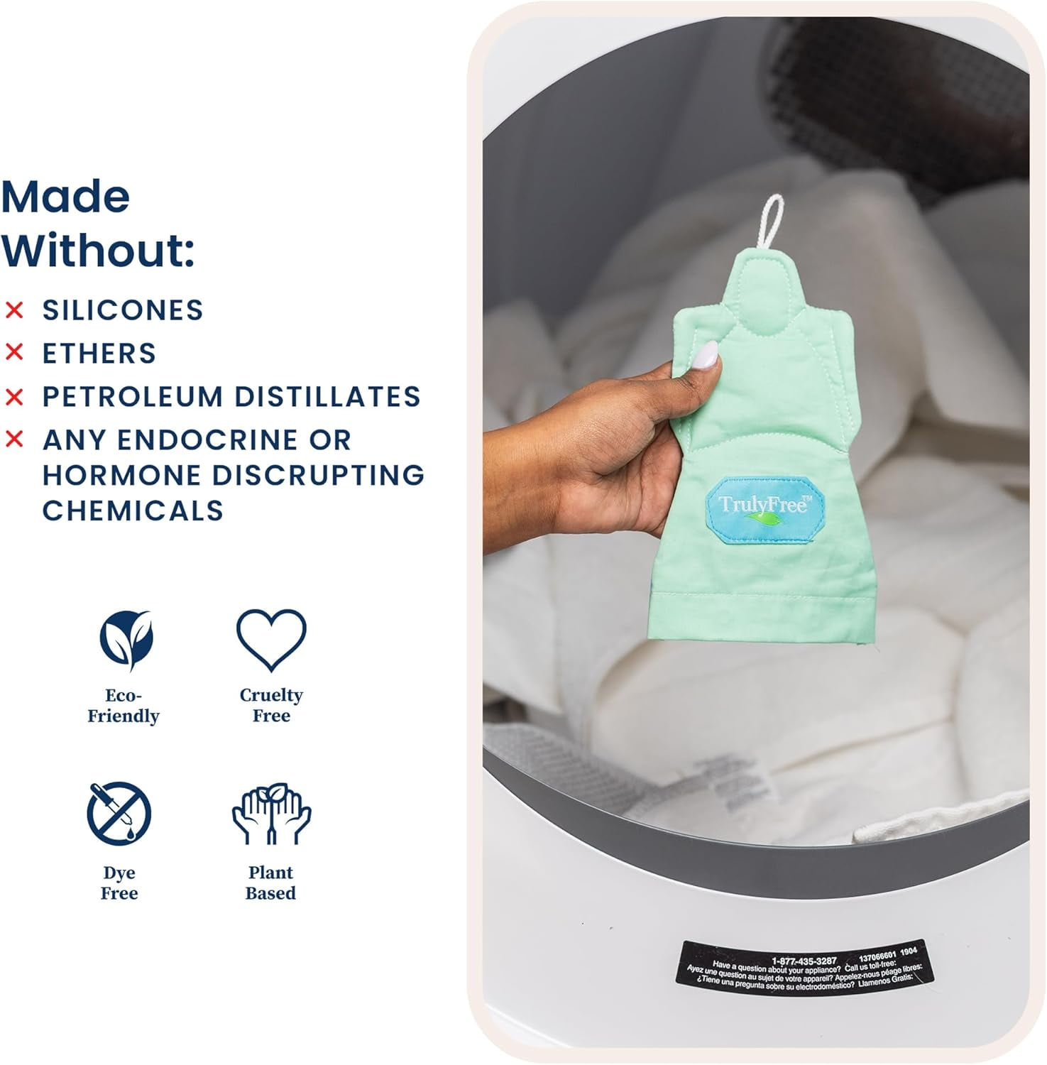 Truly Free Dryer Angel Natural Dryer Sheets Alternative Pack of 2