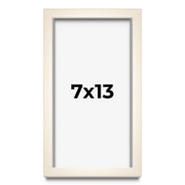 7x13 Frame White Wheat Solid Wood Picture Frame | Moulding Width 0.75 Inches | Interior Depth 0.5